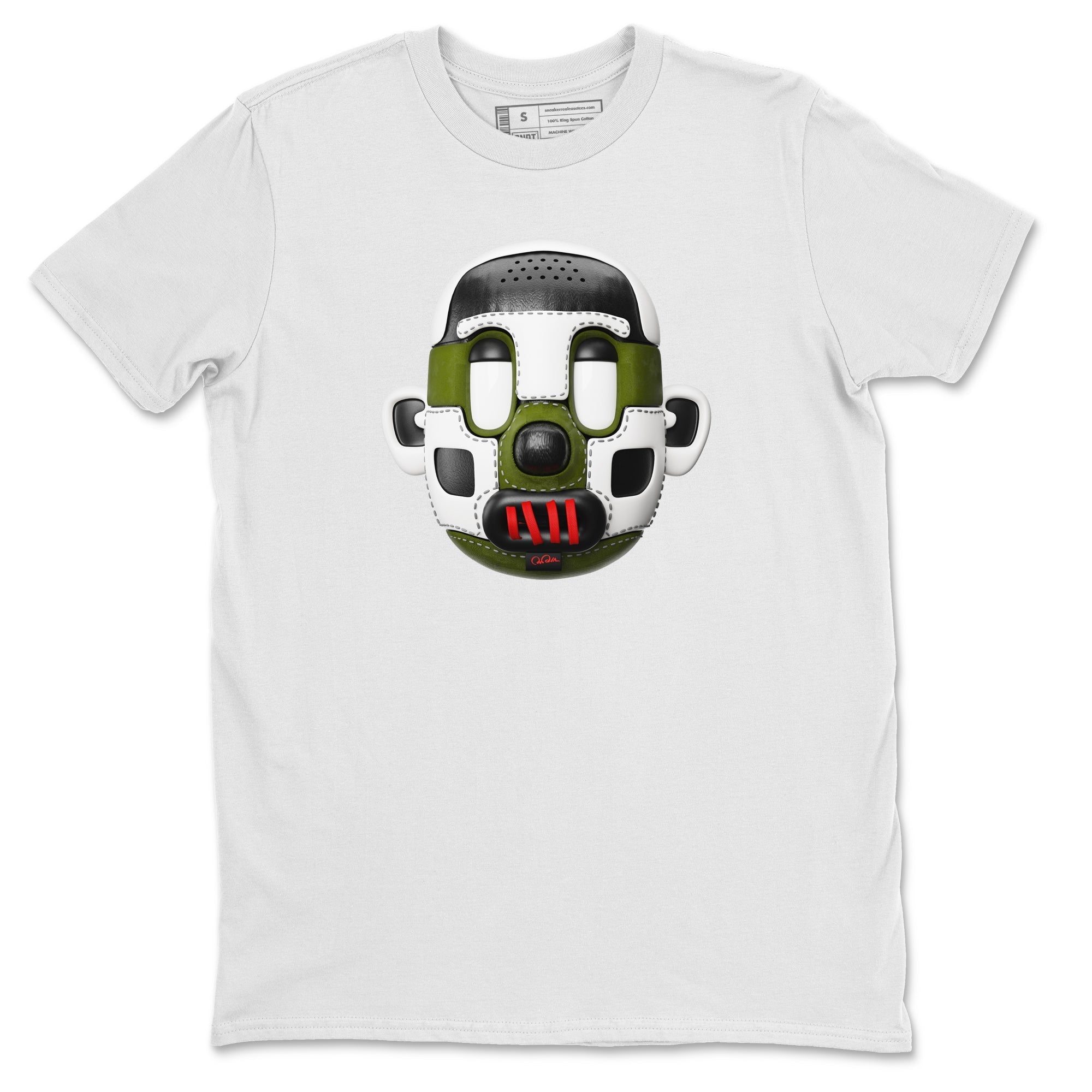 Shoe Head Unisex Tops - Air Jordan 1 Travis Scott Olive