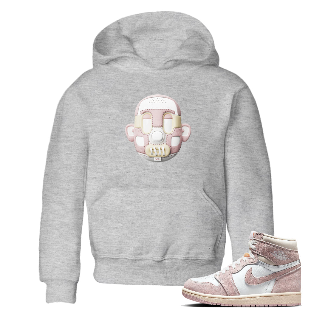Shoe Head Kids Tops - Air Jordan 1 Washed Pink