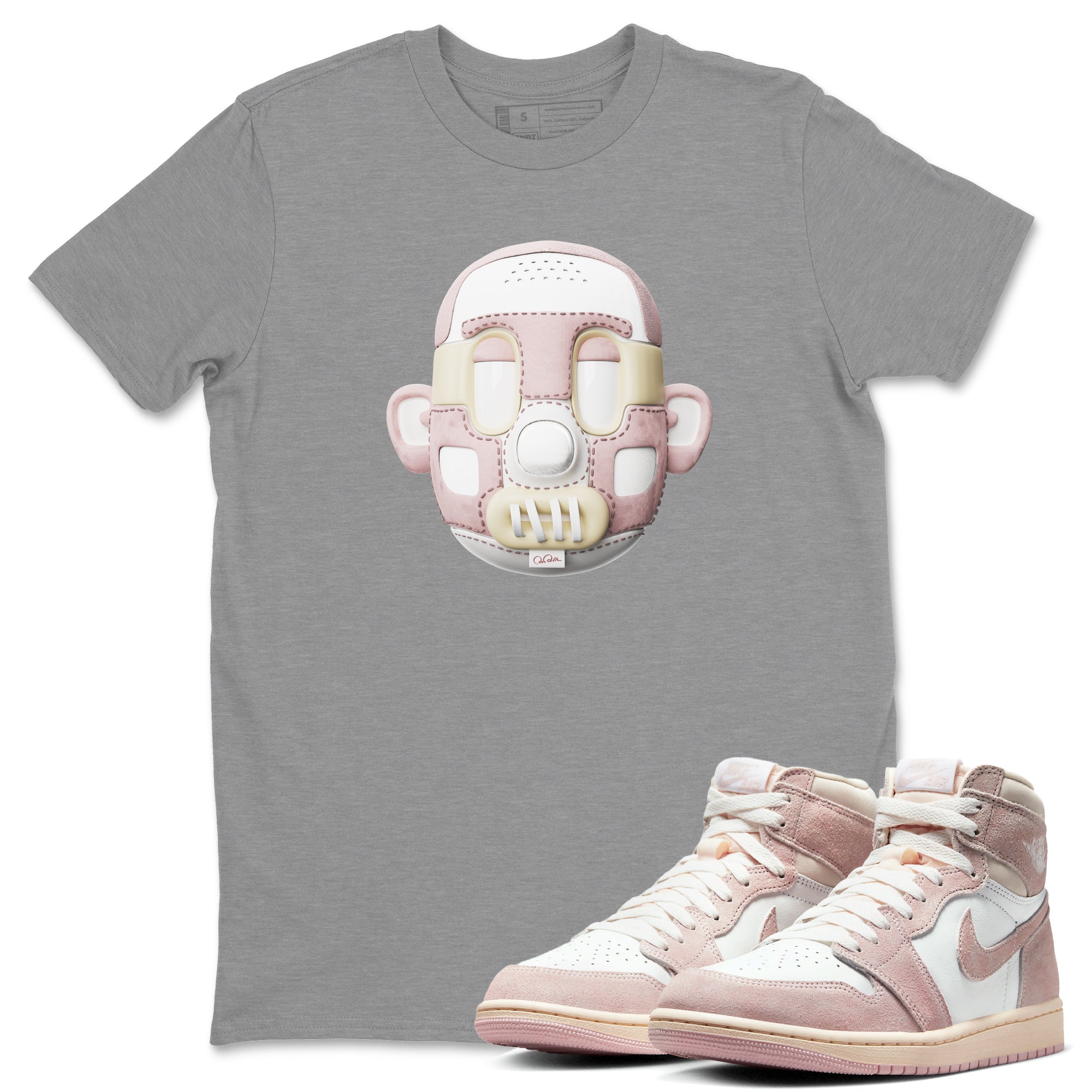 Shoe Head Unisex Tops - Air Jordan 1 Washed Pink