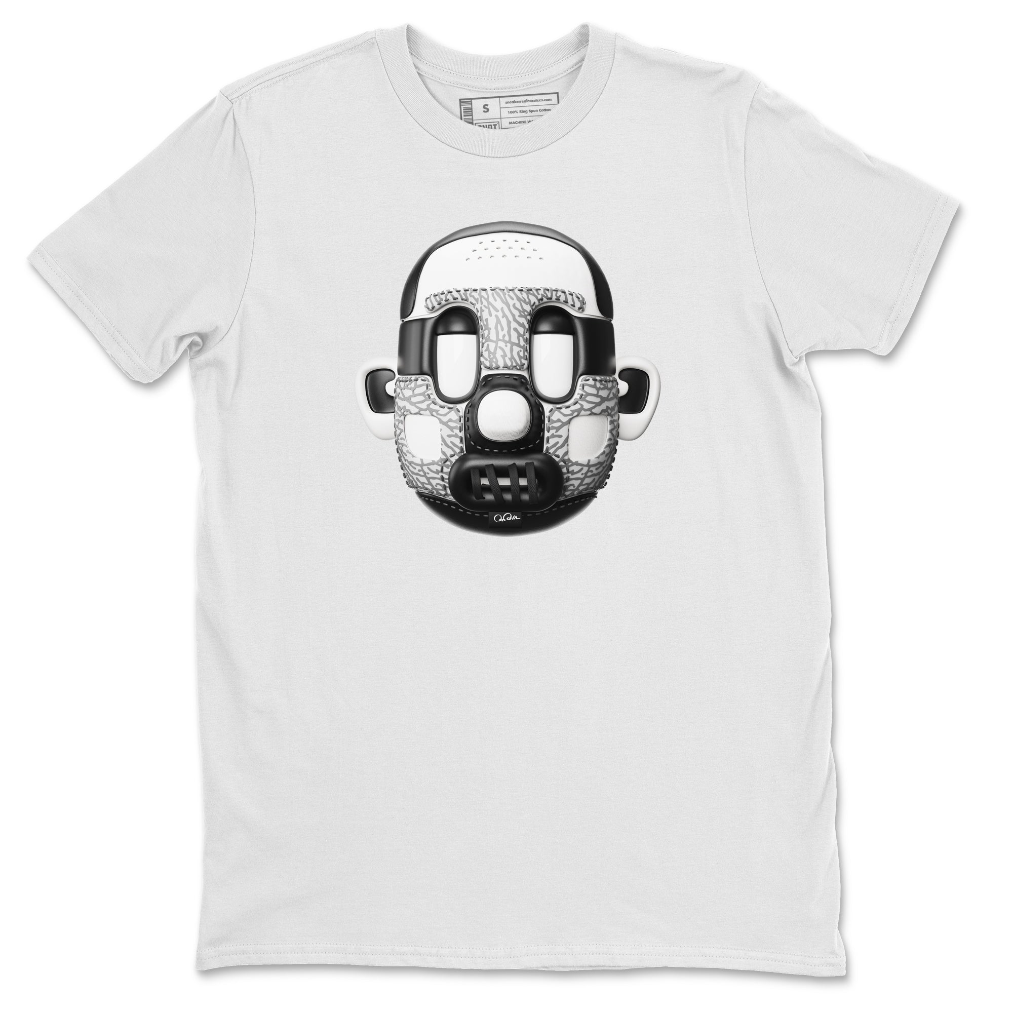Shoe Head Unisex Tops - Air Jordan 1 White Cement