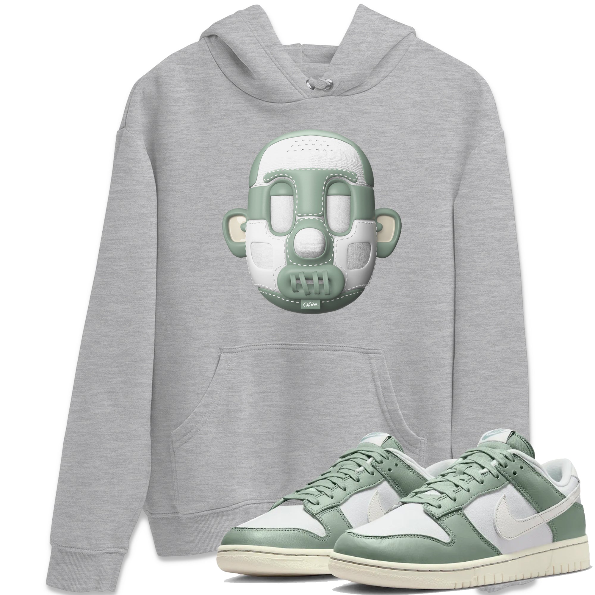 Shoe Head Unisex Tops - Dunk Mica Green