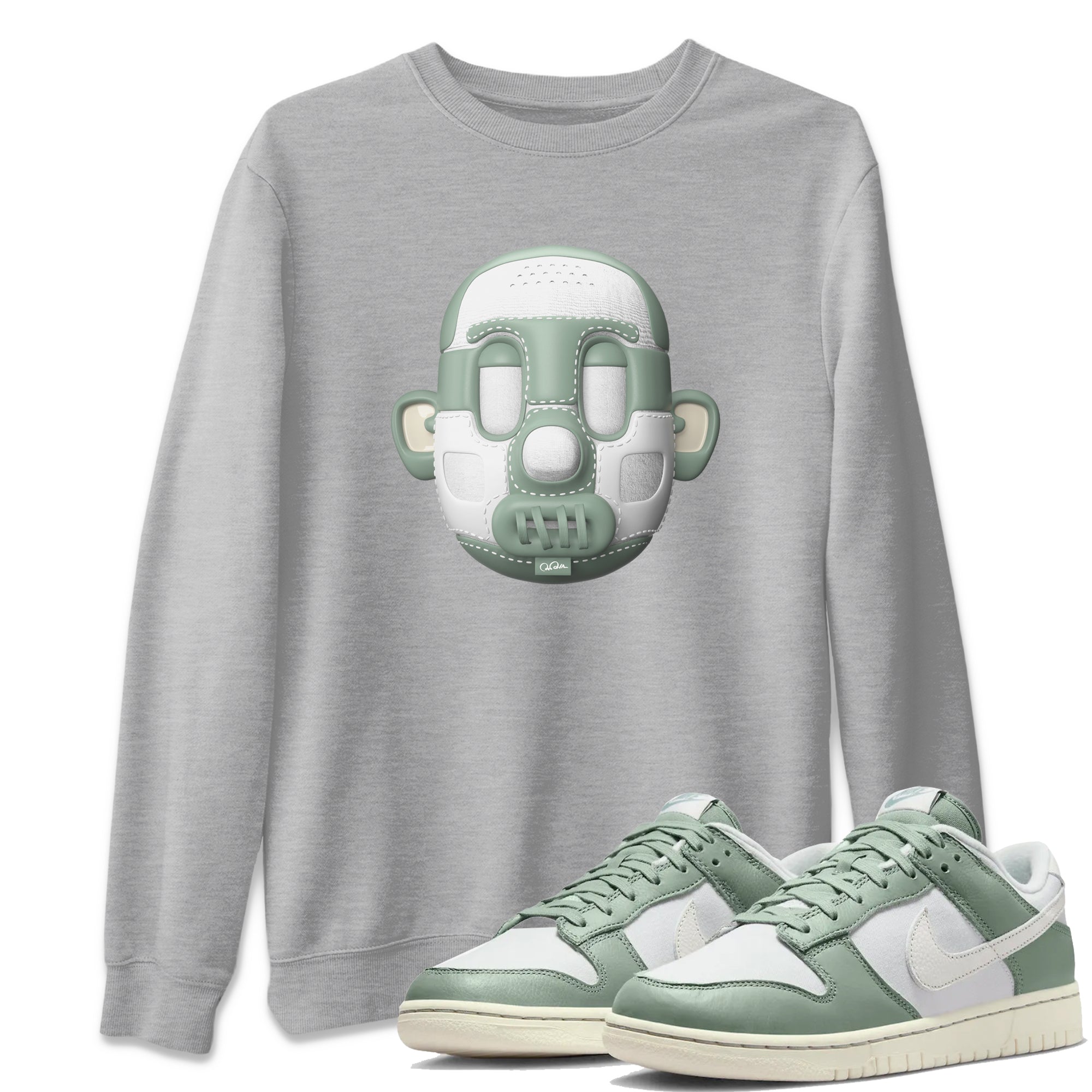Shoe Head Unisex Tops - Dunk Mica Green