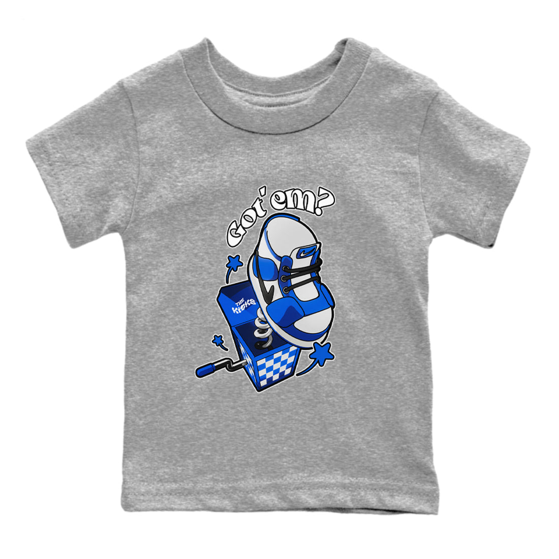 Shoe In The Box snkmatch Tees Kids - Air Jordan 1 Game Royal