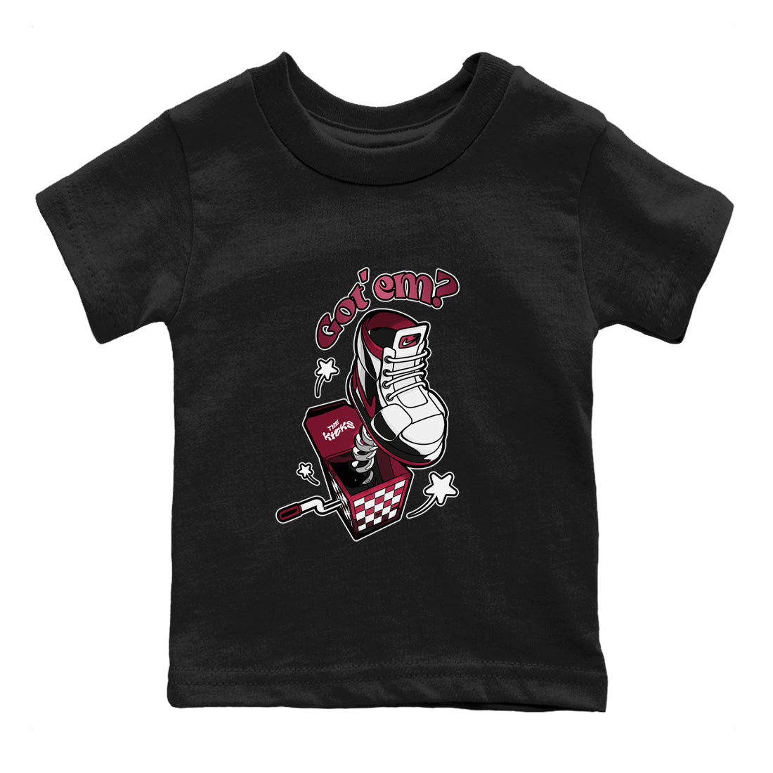 Shoe In The Box snkmatch Tee Kids - Air Jordan 1 Metallic Burgundy