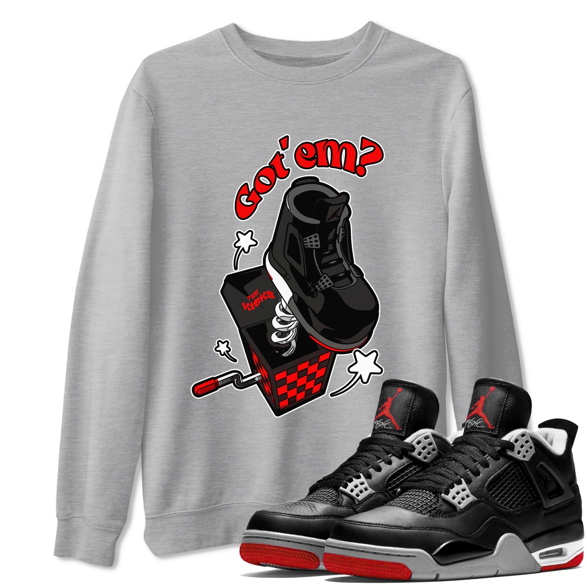 Shoe In The Box snkmatch Tee - Air Jordan 4 Bred Reimagined