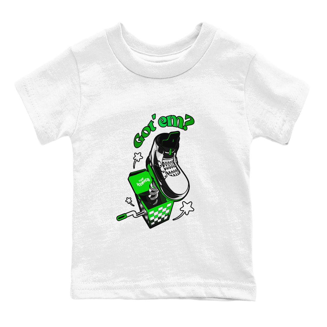 Shoe In The Box snkmatch Tee Kids - Air Jordan 5 Lucky Green