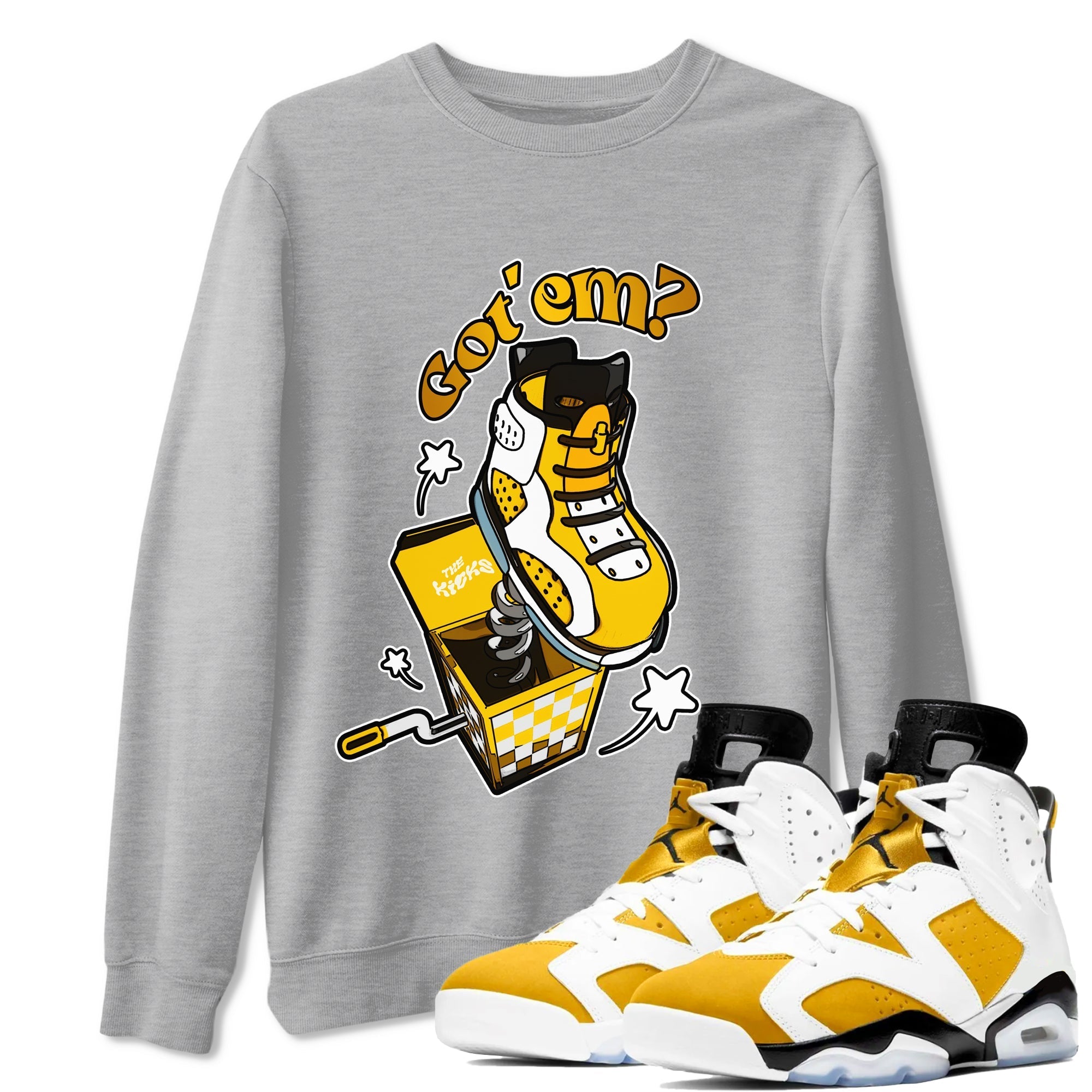 Shoe In The Box snkmatch Tee - Air Jordan 6 Yellow Ochre