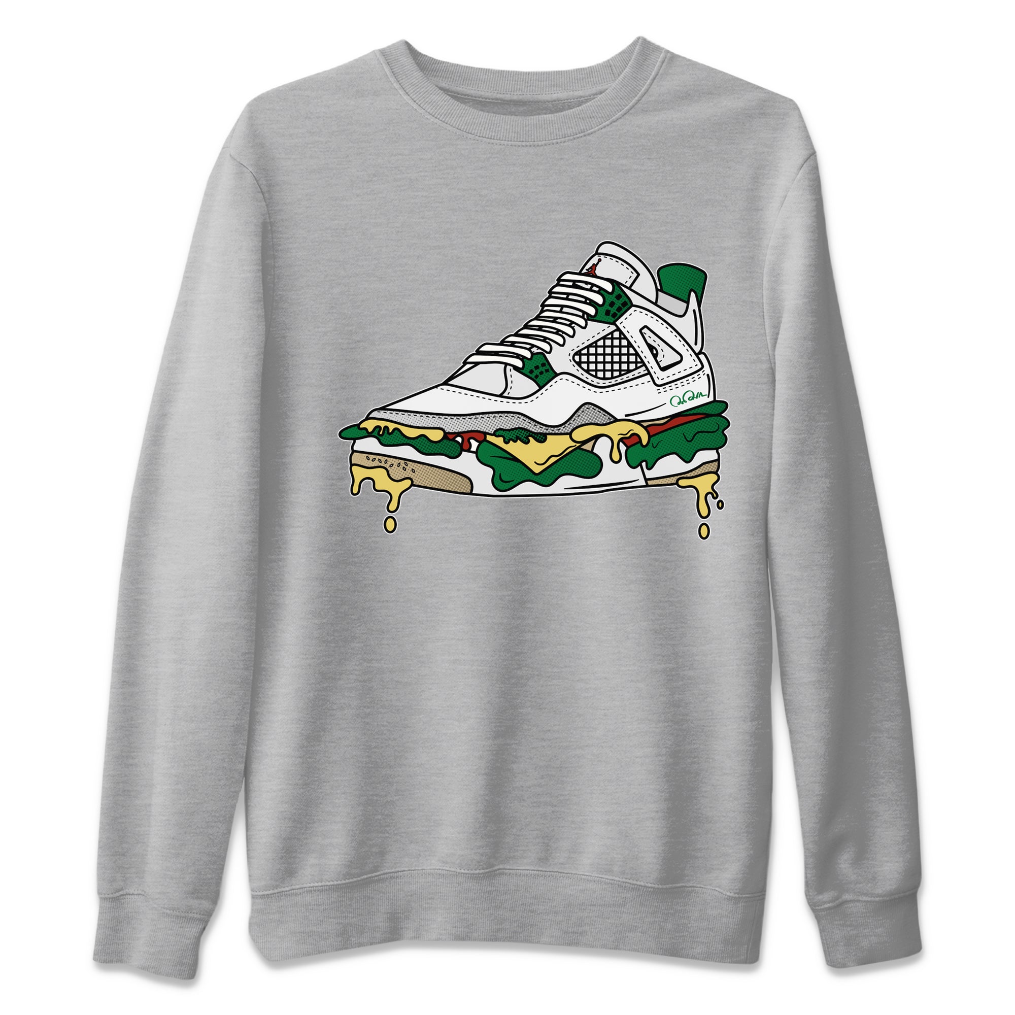 Shoe Sandwich Unisex Tops - Air Jordan 4 Pine Green