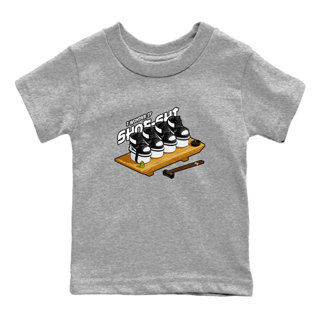 Shoe-Shi snkmatch Tees Kids - Air Jordan 1 Black White