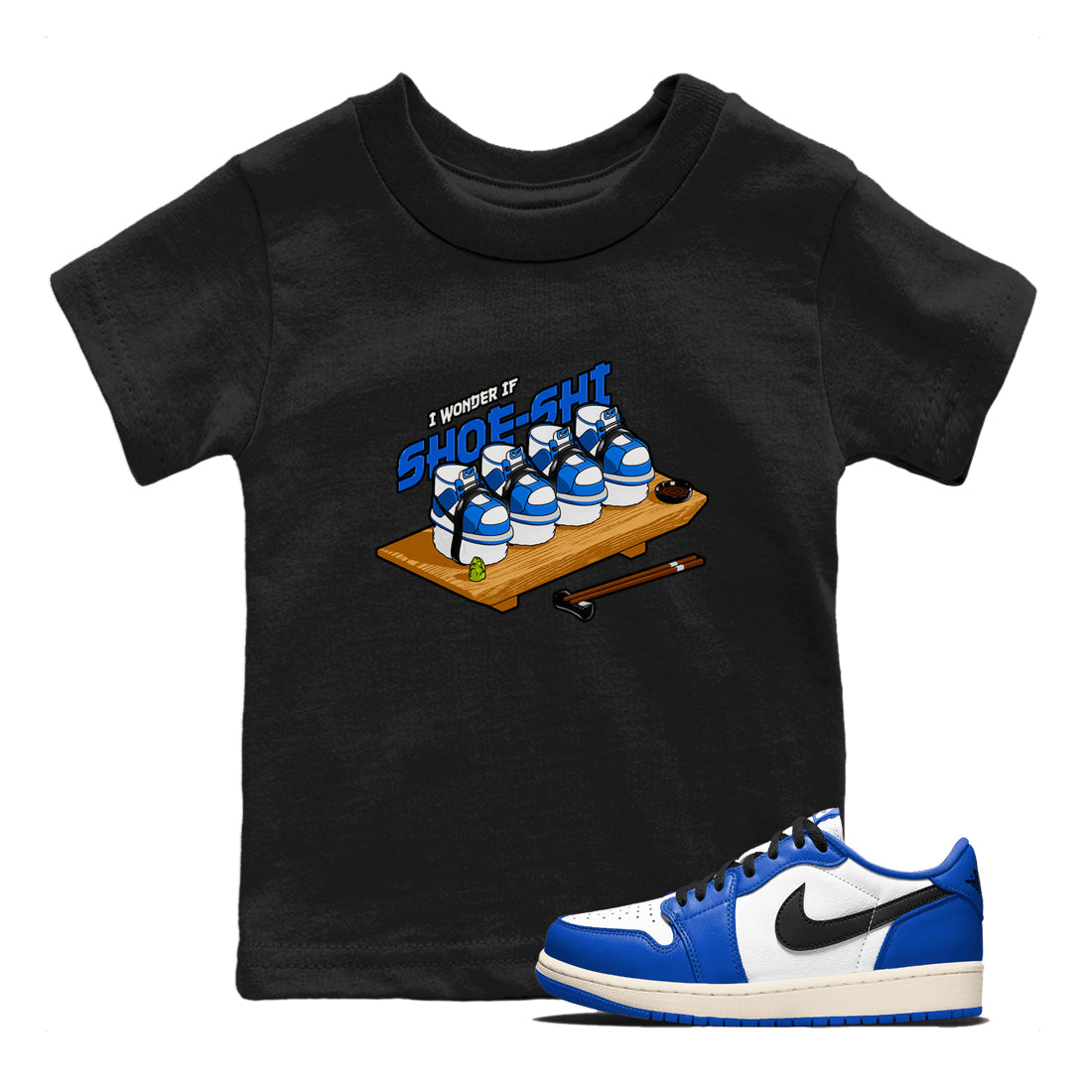 Shoe-Shi snkmatch Tees Kids - Air Jordan 1 Game Royal