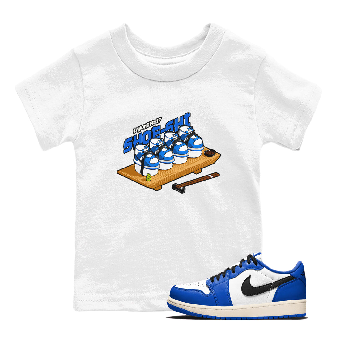 Shoe-Shi snkmatch Tees Kids - Air Jordan 1 Game Royal