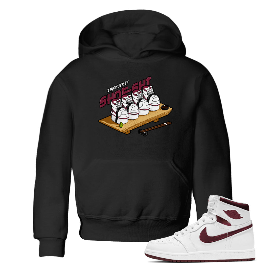 Shoe-Shi snkmatch Tee Kids - Air Jordan 1 Metallic Burgundy