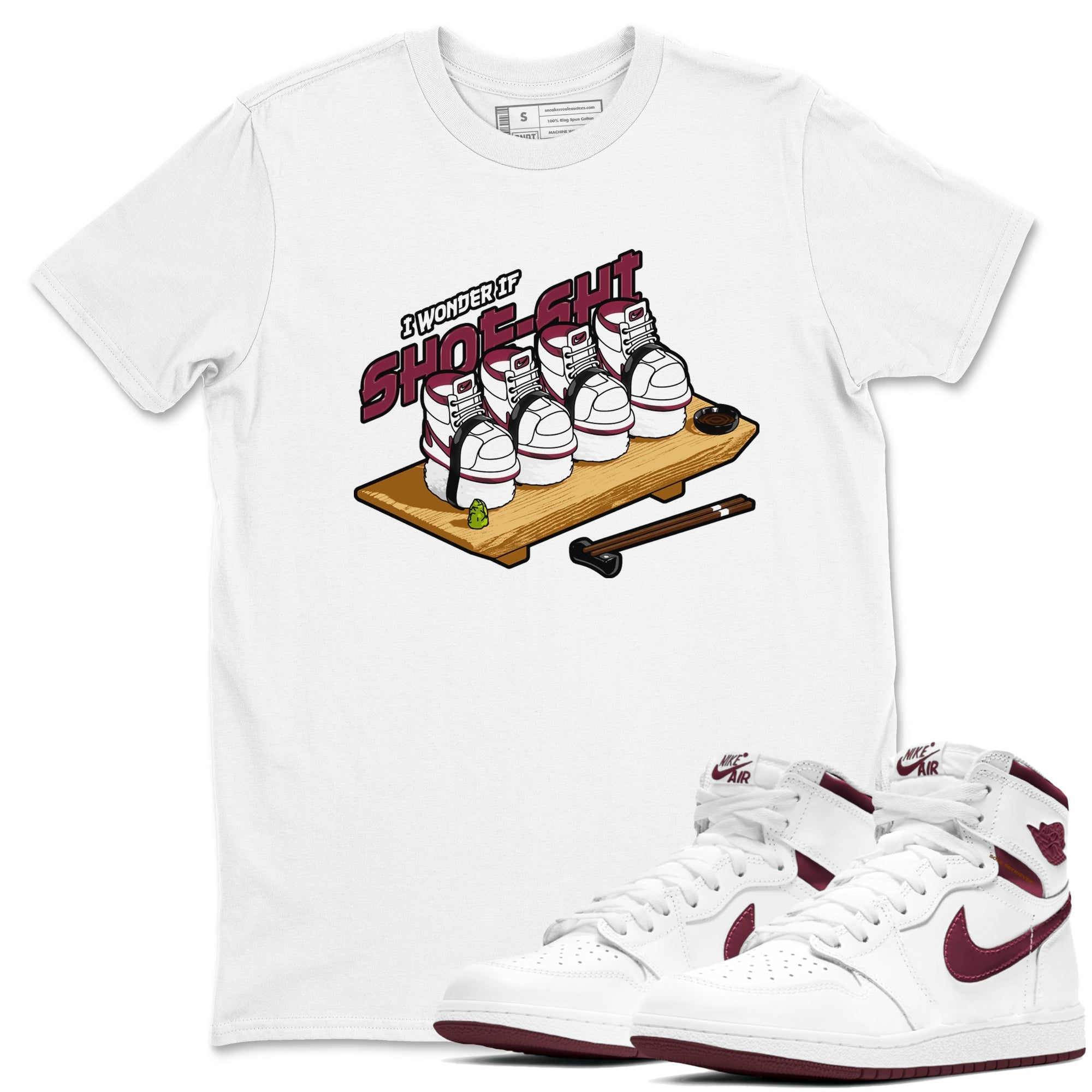Shoe-Shi snkmatch Tee - Air Jordan 1 Metallic Burgundy