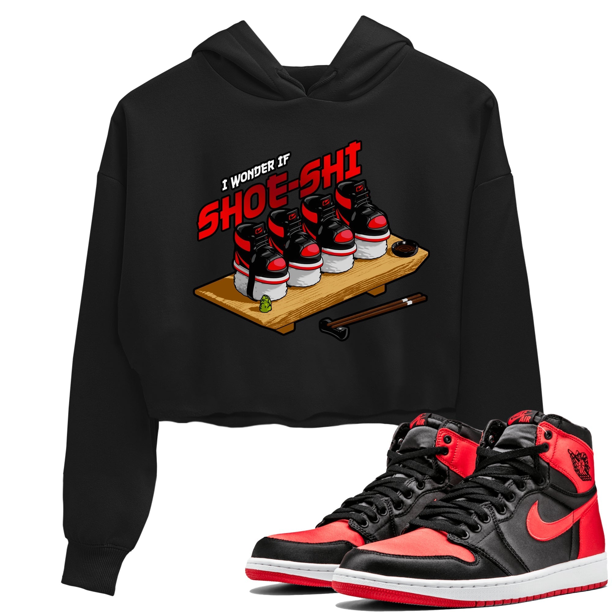 Shoe-Shi snkmatch Women's Top - Air Jordan 1 Satin Bred