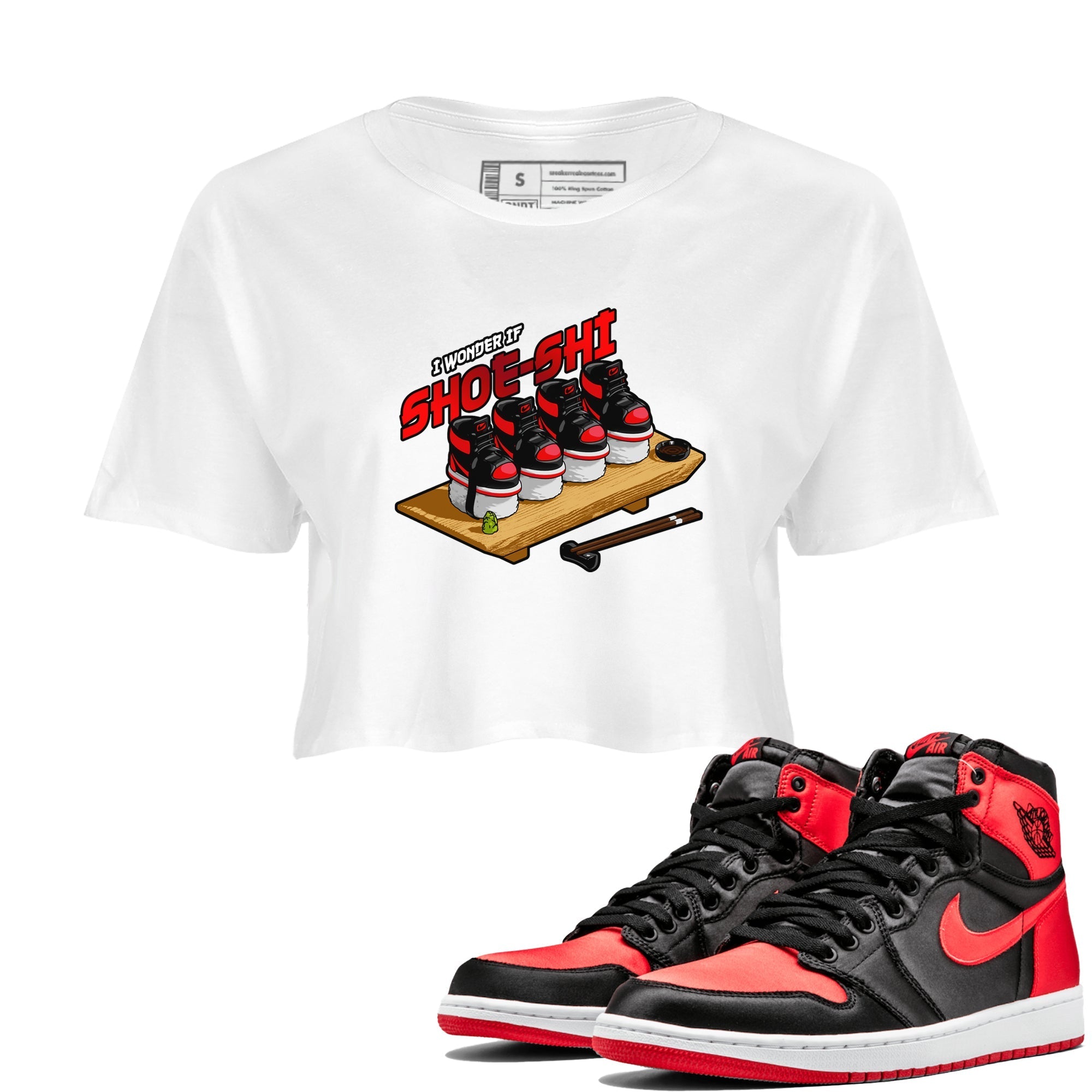 Shoe-Shi snkmatch Women's Top - Air Jordan 1 Satin Bred
