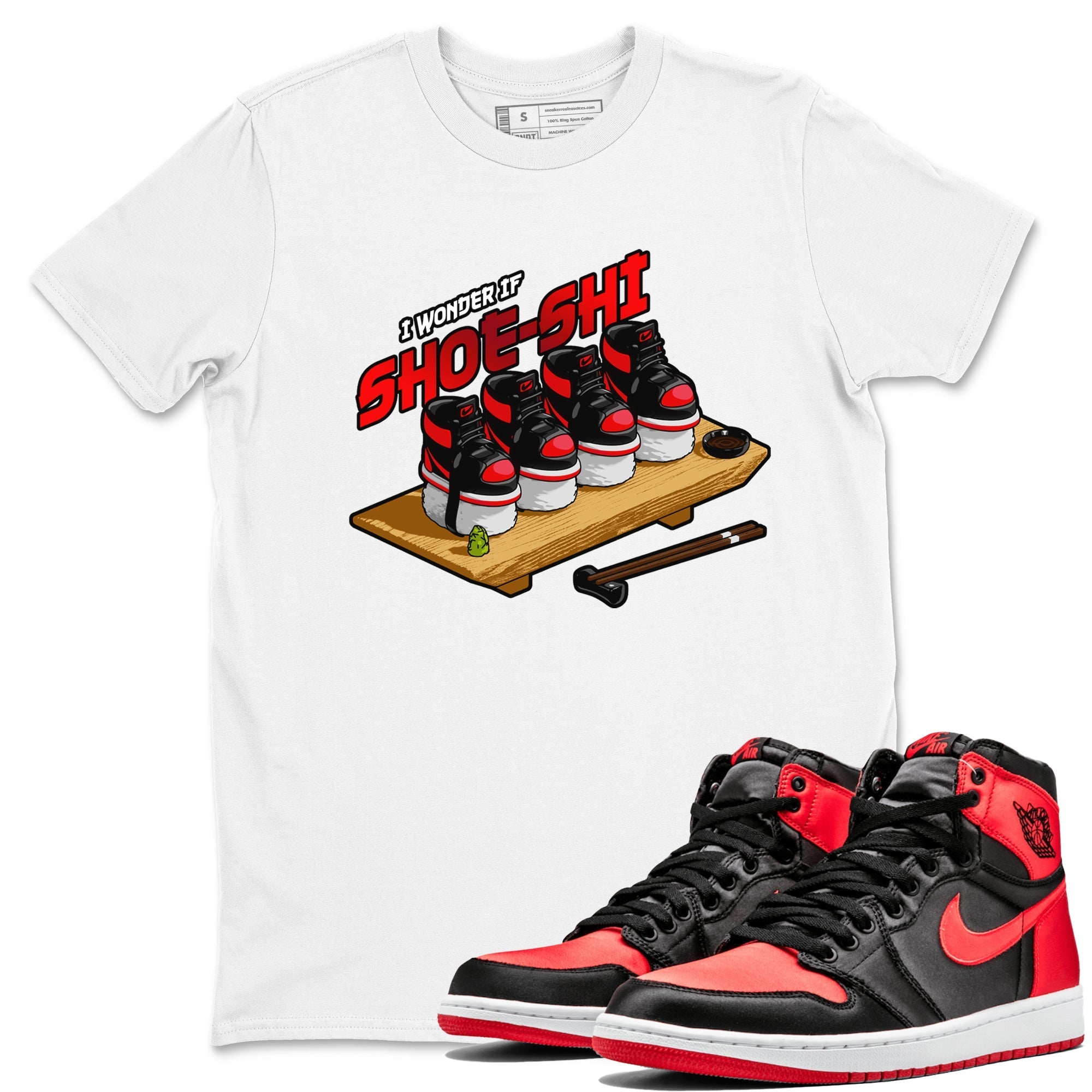 Shoe-Shi snkmatch Tee - Air Jordan 1 Satin Bred