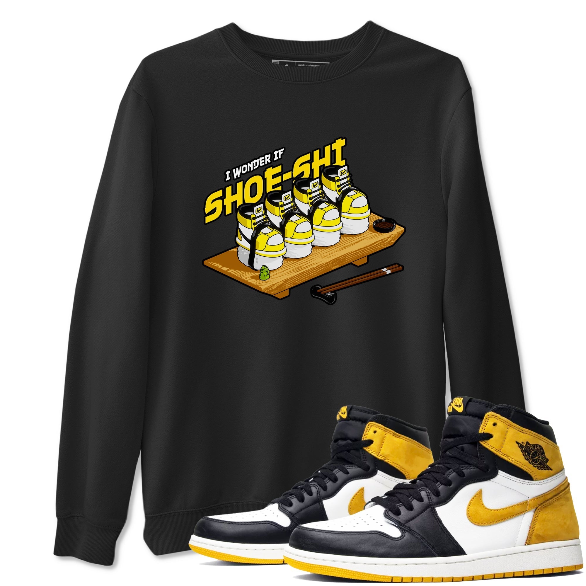Shoe-Shi snkmatch Tees - Air Jordan 1 Yellow Ochre