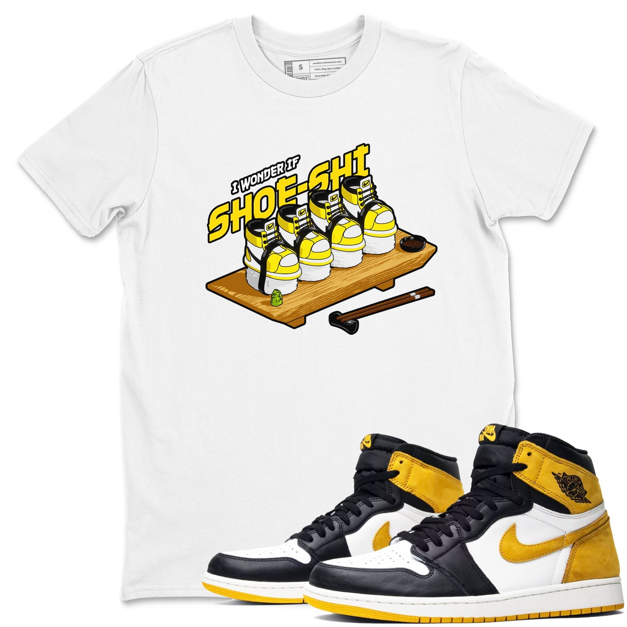 Shoe-Shi snkmatch Tees - Air Jordan 1 Yellow Ochre