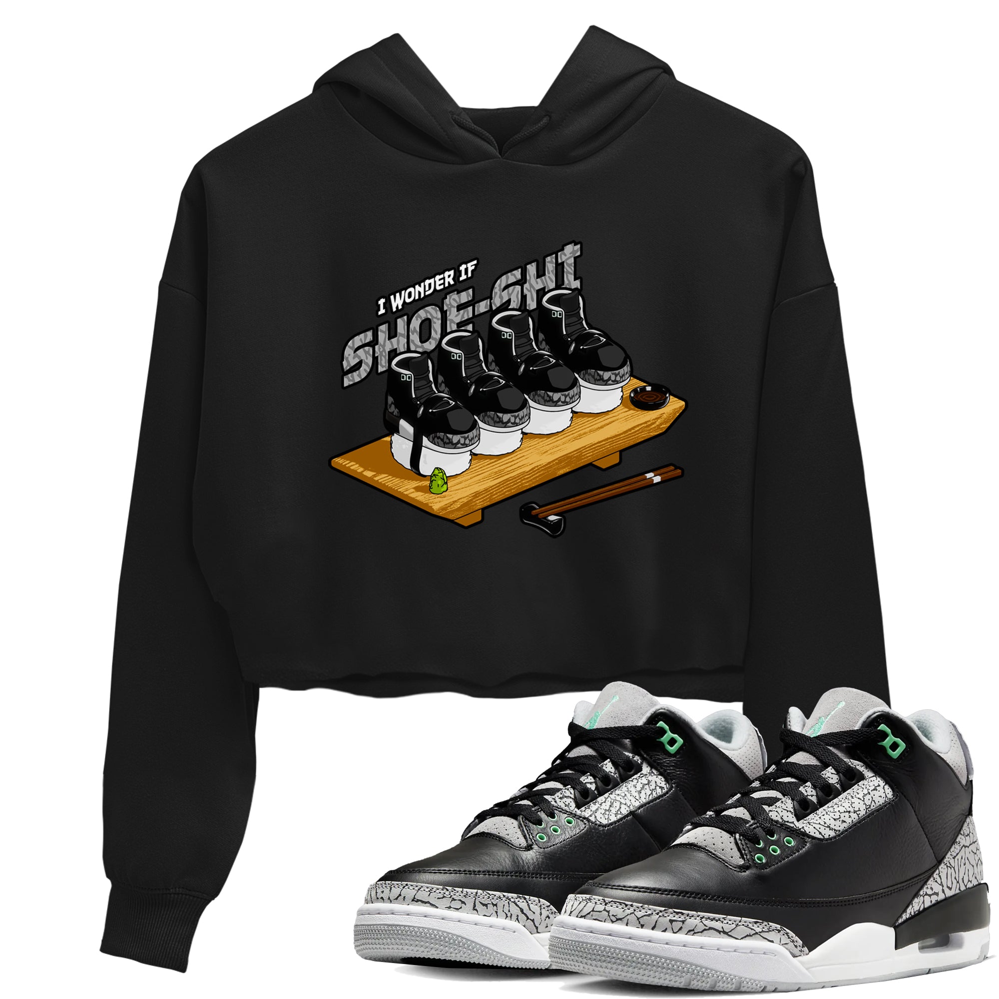 Shoe-Shi snkmatch Women's Top - Air Jordan 3 Green Glow