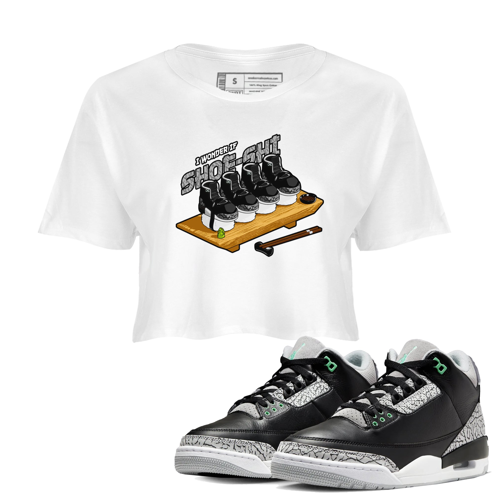 Shoe-Shi snkmatch Women's Top - Air Jordan 3 Green Glow