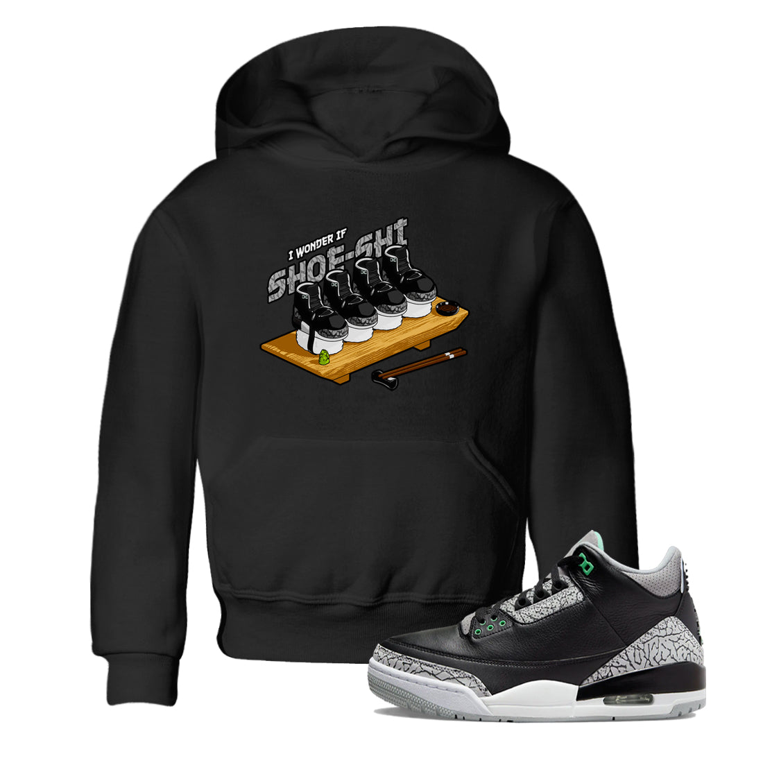 Shoe-Shi snkmatch Tees Kids - Air Jordan 3 Green Glow