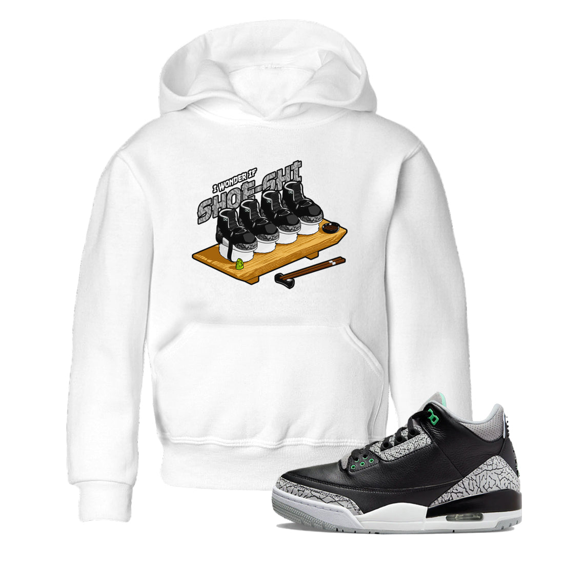 Shoe-Shi snkmatch Tees Kids - Air Jordan 3 Green Glow