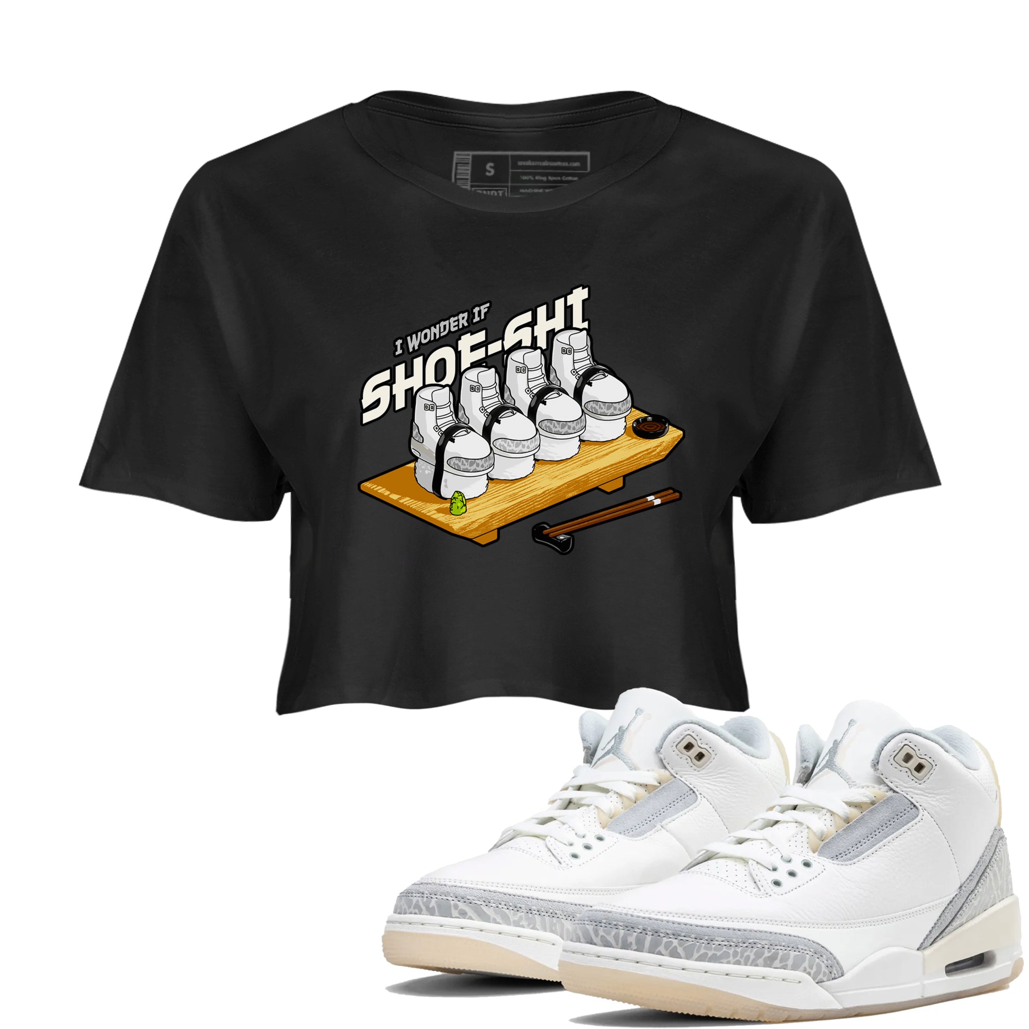 Shoe-Shi snkmatch Women's Top - Air Jordan 3 Ivory