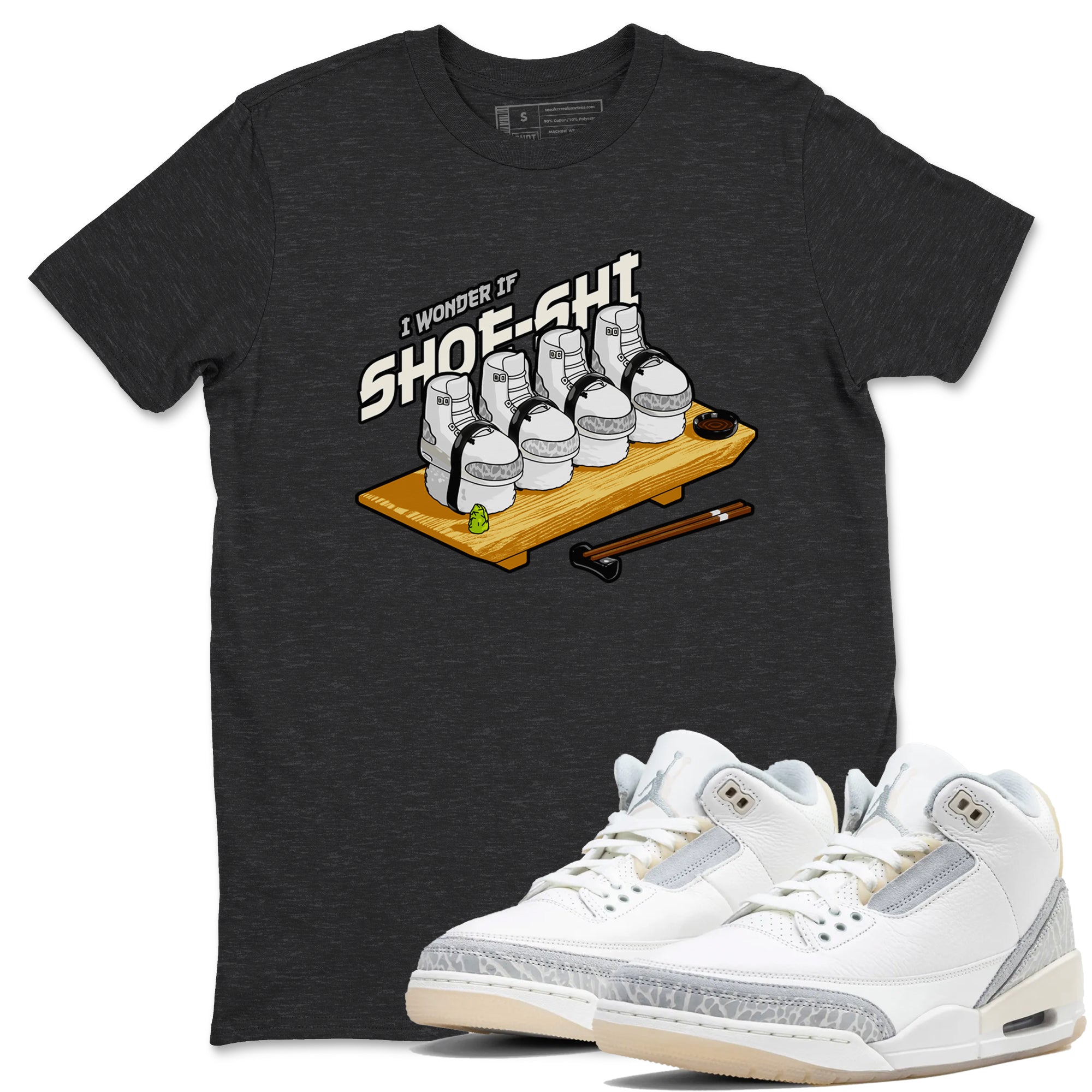 Shoe-Shi snkmatch Tees - Air Jordan 3 Ivory