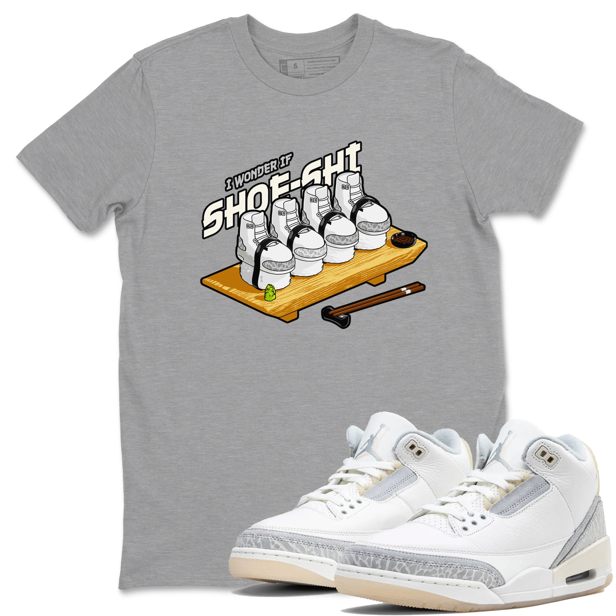 Shoe-Shi snkmatch Tees - Air Jordan 3 Ivory