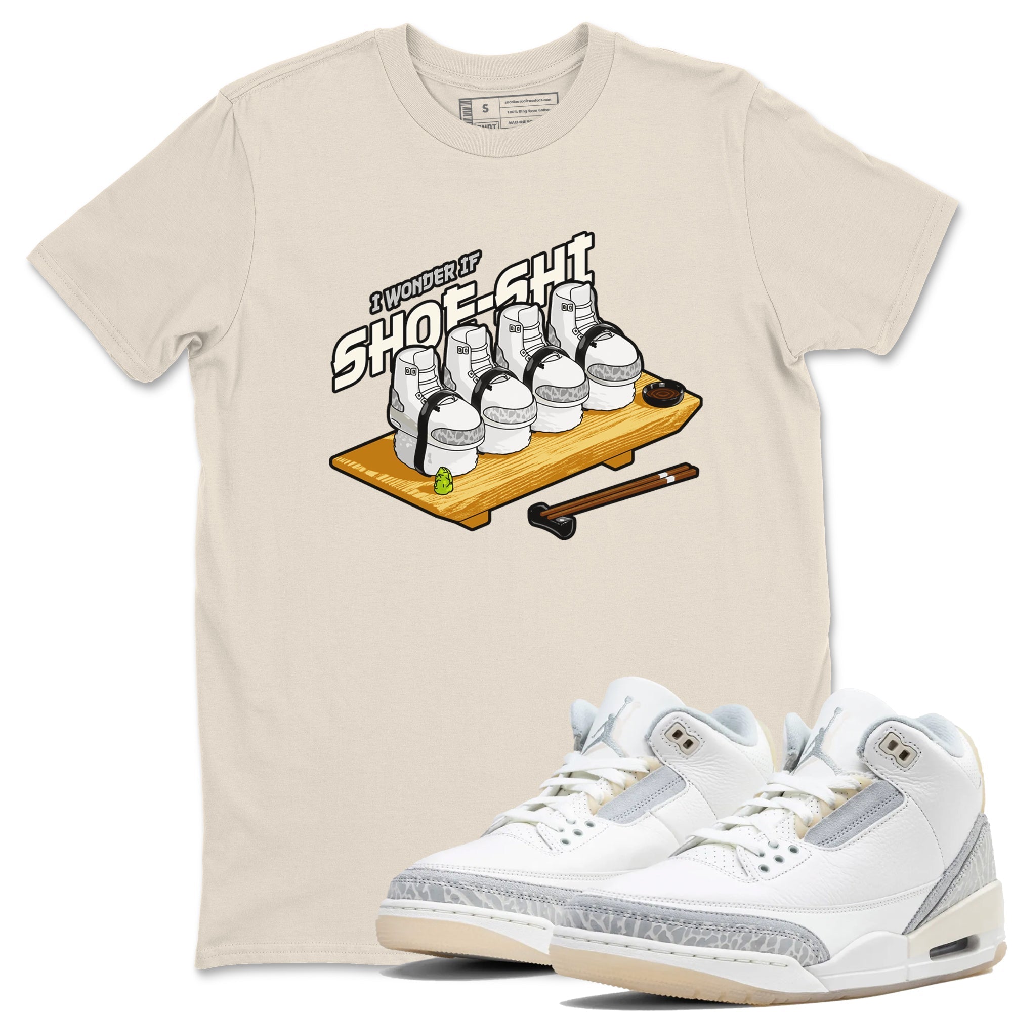 Shoe-Shi snkmatch Tees - Air Jordan 3 Ivory
