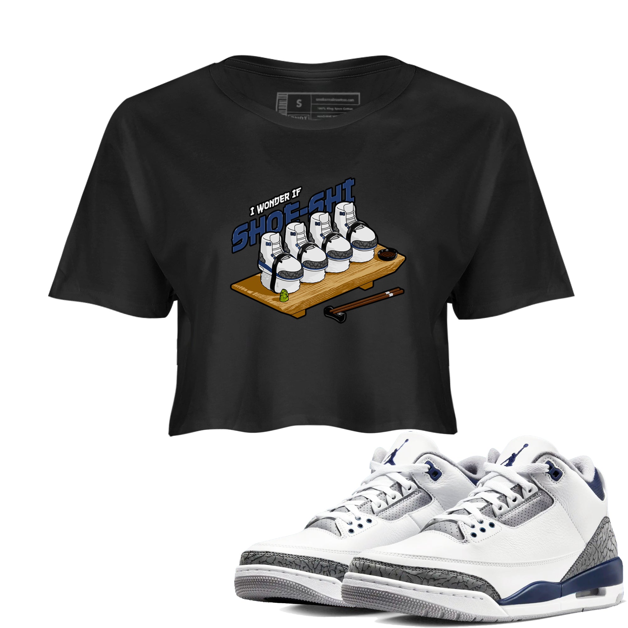 Shoe-Shi snkmatch Women's Top - Air Jordan 3 Midnight Navy 2023