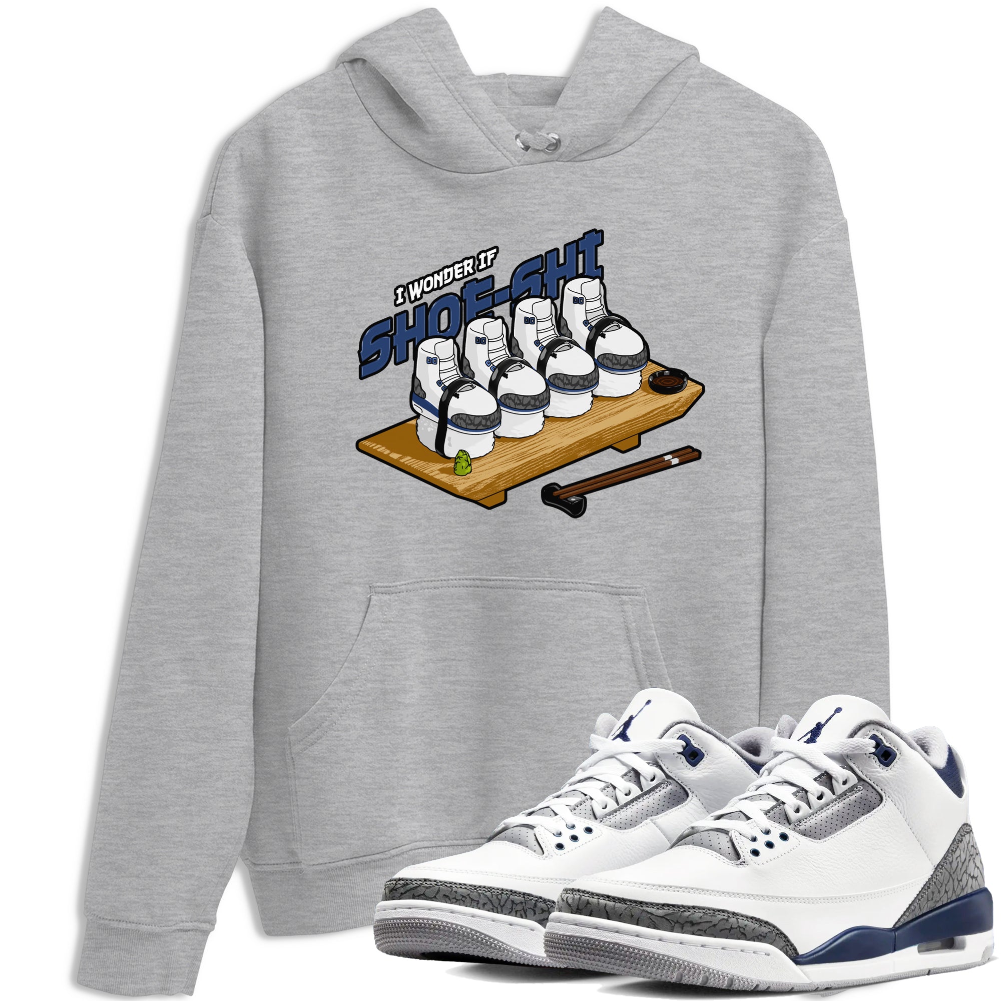 Shoe-Shi snkmatch Tees - Air Jordan 3 Midnight Navy 2023