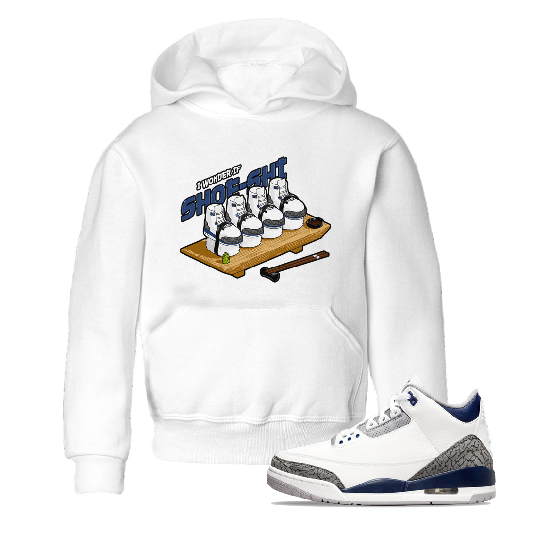 Shoe-Shi snkmatch Tees Kids - Air Jordan 3 Midnight Navy 2023