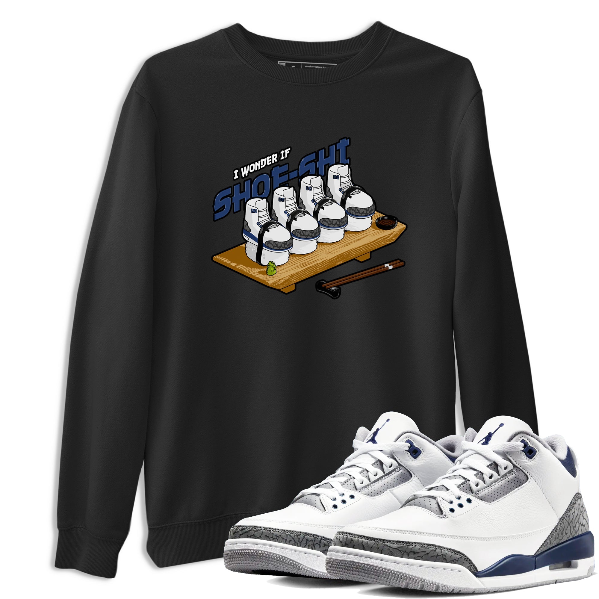Shoe-Shi snkmatch Tees - Air Jordan 3 Midnight Navy 2023