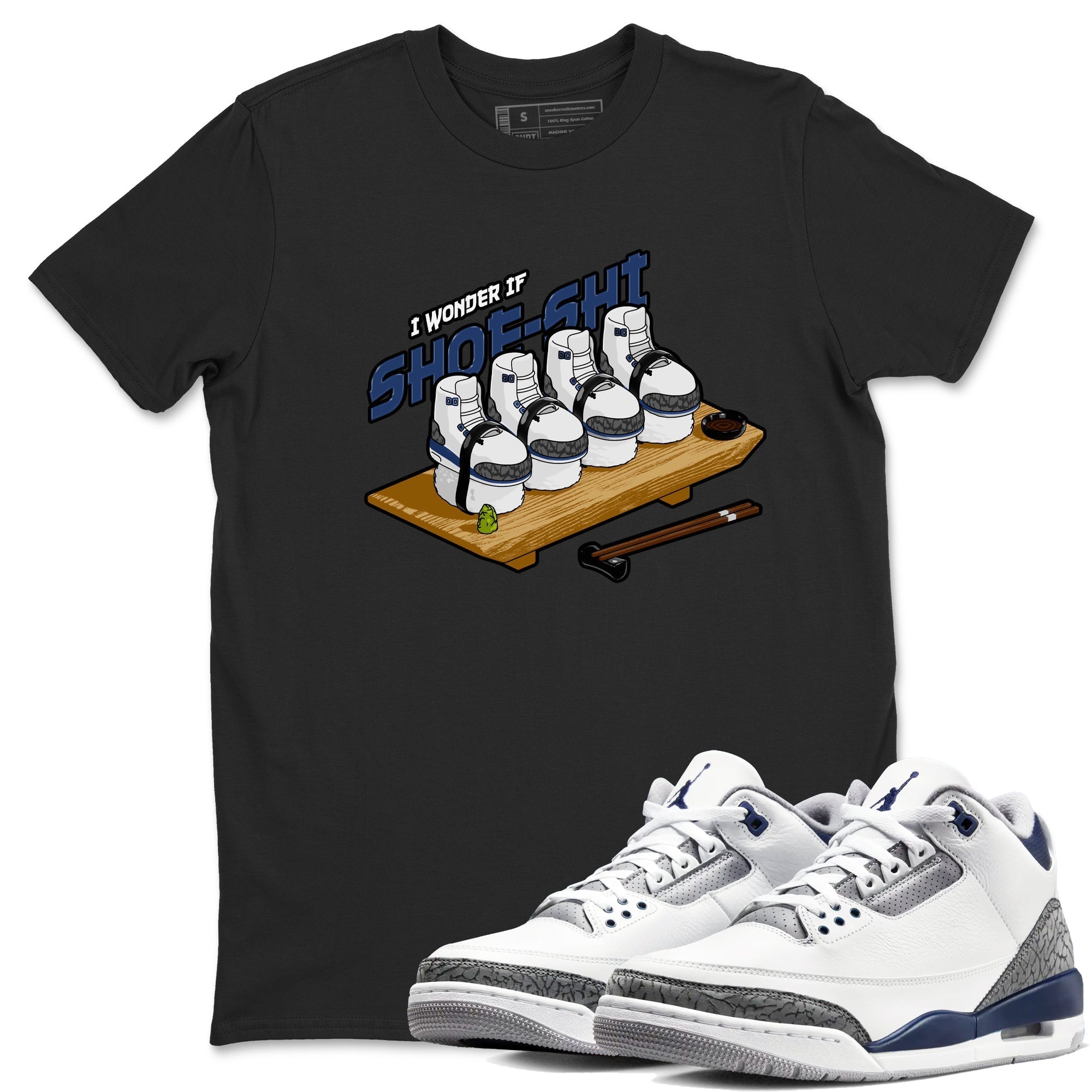 Shoe-Shi snkmatch Tees - Air Jordan 3 Midnight Navy 2023