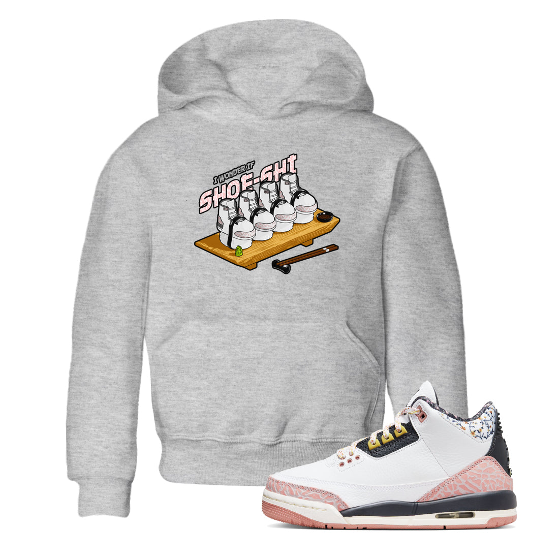 Shoe-Shi snkmatch Tees Kids - Air Jordan 3 Vintage Floral