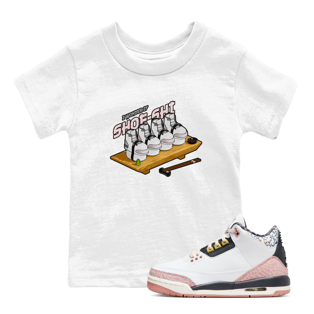 Shoe-Shi snkmatch Tees Kids - Air Jordan 3 Vintage Floral