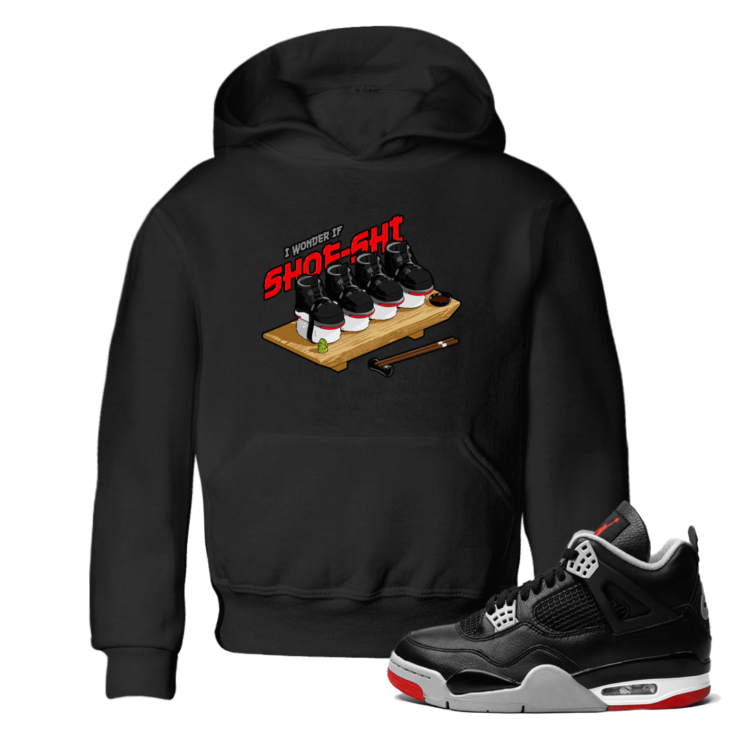 Shoe-Shi snkmatch Tee Kids - Air Jordan 4 Bred Reimagined