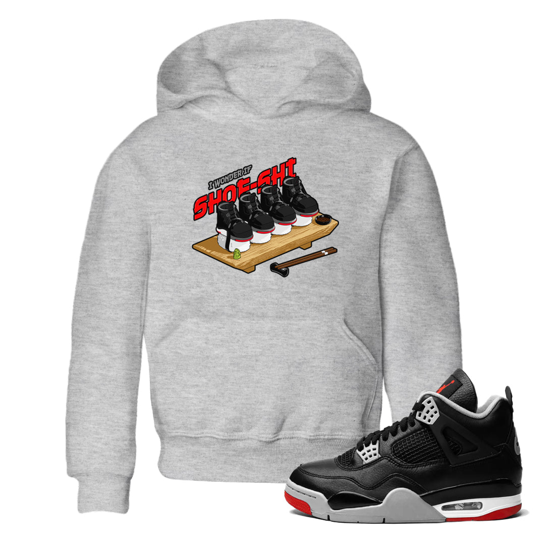 Shoe-Shi snkmatch Tee Kids - Air Jordan 4 Bred Reimagined