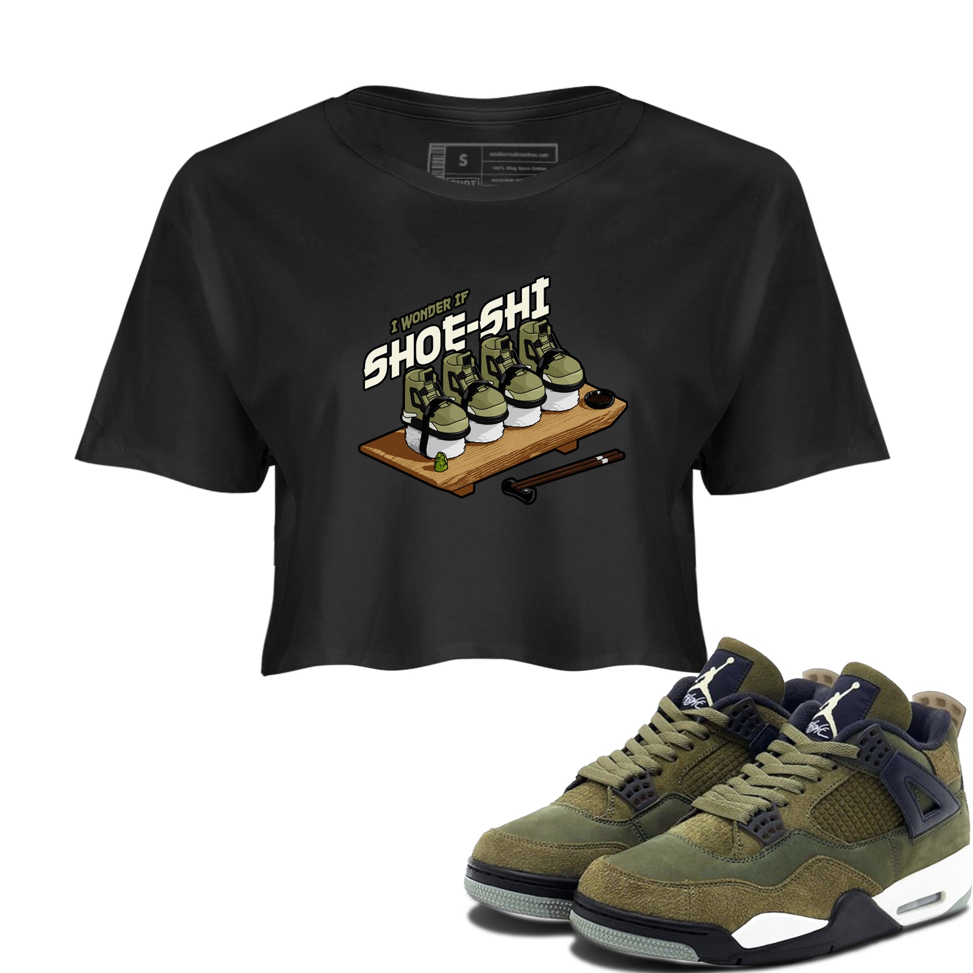 Shoe-Shi snkmatch Women's Top - Air Jordan 4 Medium Olive