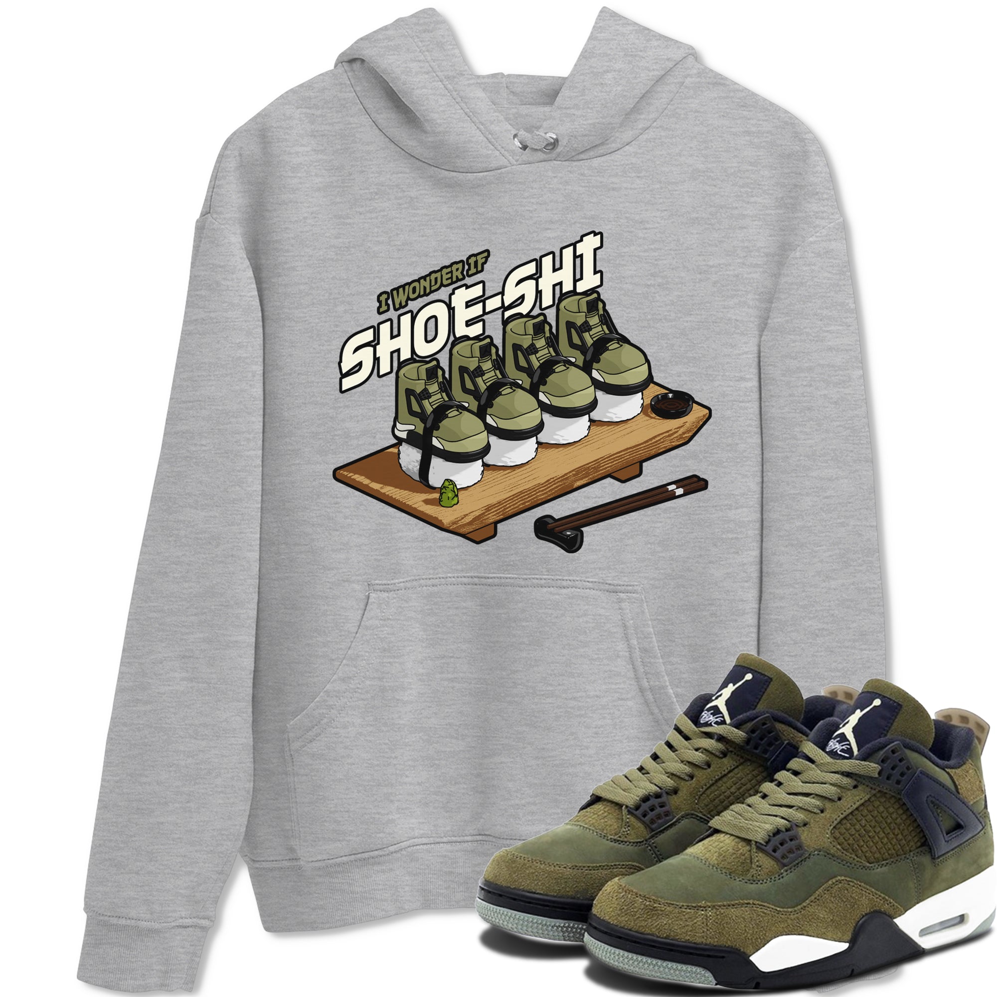 Shoe-Shi snkmatch Tee - Air Jordan 4 Medium Olive