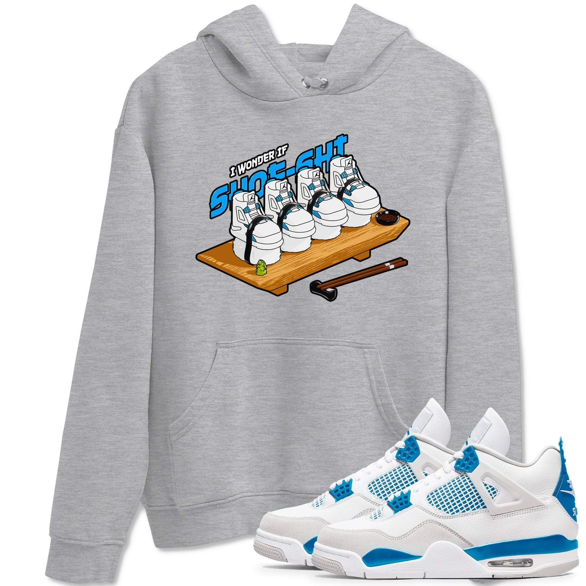 Shoe-Shi snkmatch Tees - Air Jordan 4 Military Blue