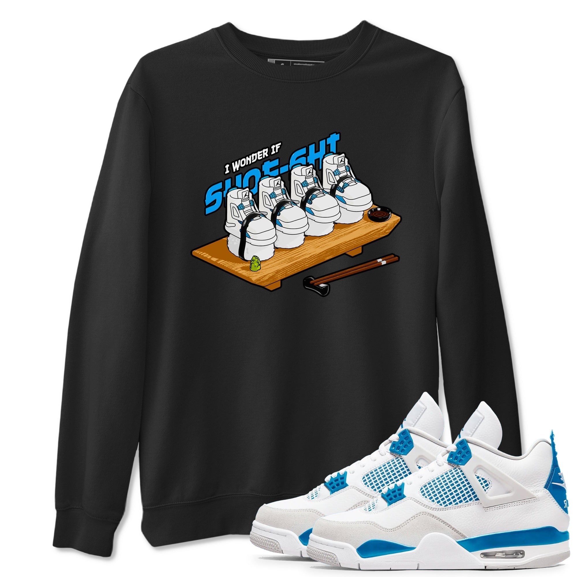 Shoe-Shi snkmatch Tees - Air Jordan 4 Military Blue