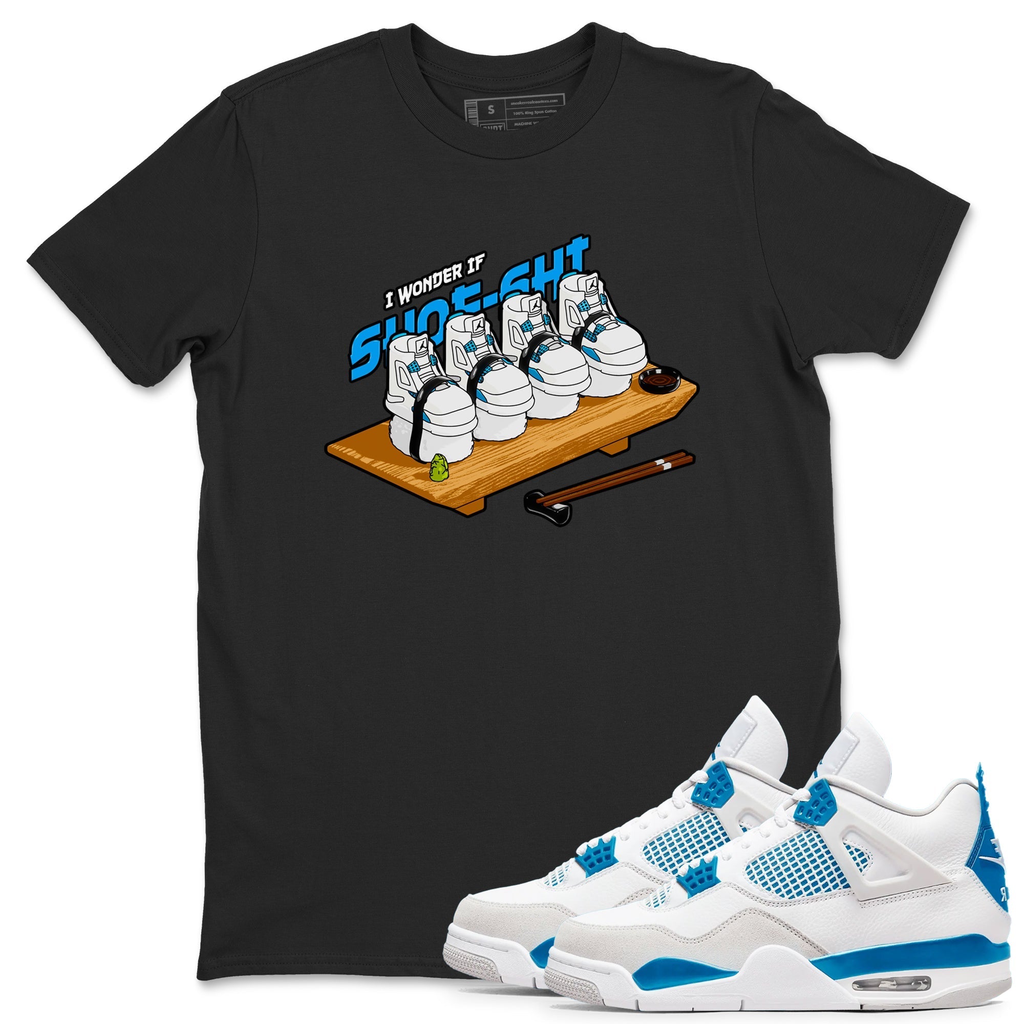Shoe-Shi snkmatch Tees - Air Jordan 4 Military Blue