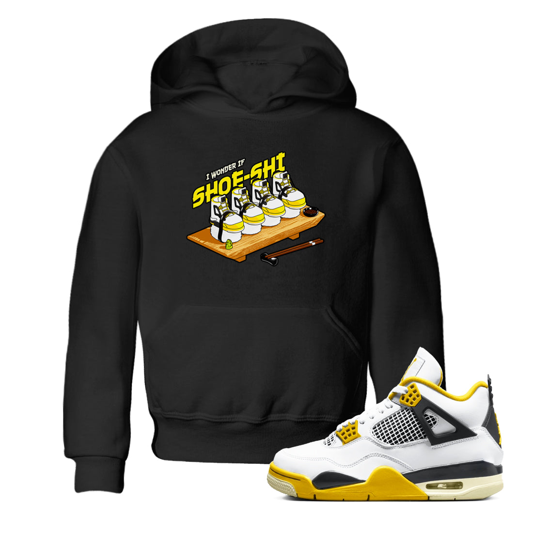Shoe-Shi snkmatch Tees Kids - Air Jordan 4 Vivid Sulfur