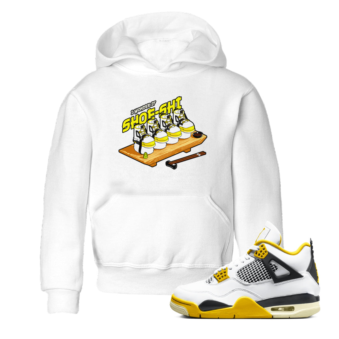 Shoe-Shi snkmatch Tees Kids - Air Jordan 4 Vivid Sulfur