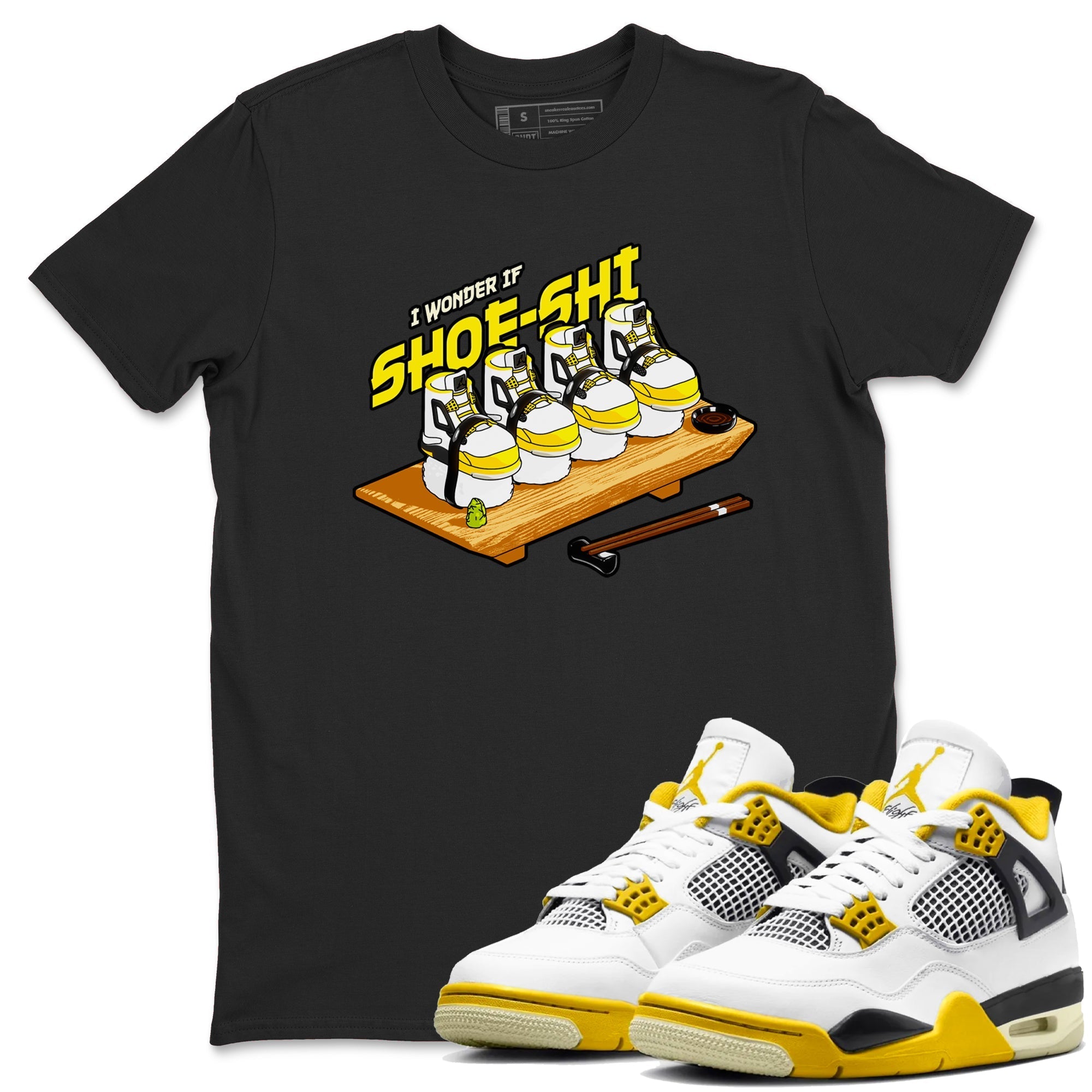 Shoe-Shi snkmatch Tees - Air Jordan 4 Vivid Sulfur
