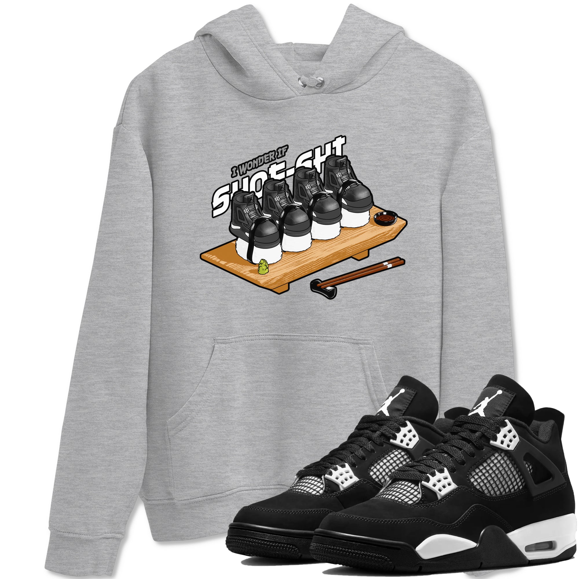 Shoe-Shi snkmatch Tees - Air Jordan 4 White Thunder