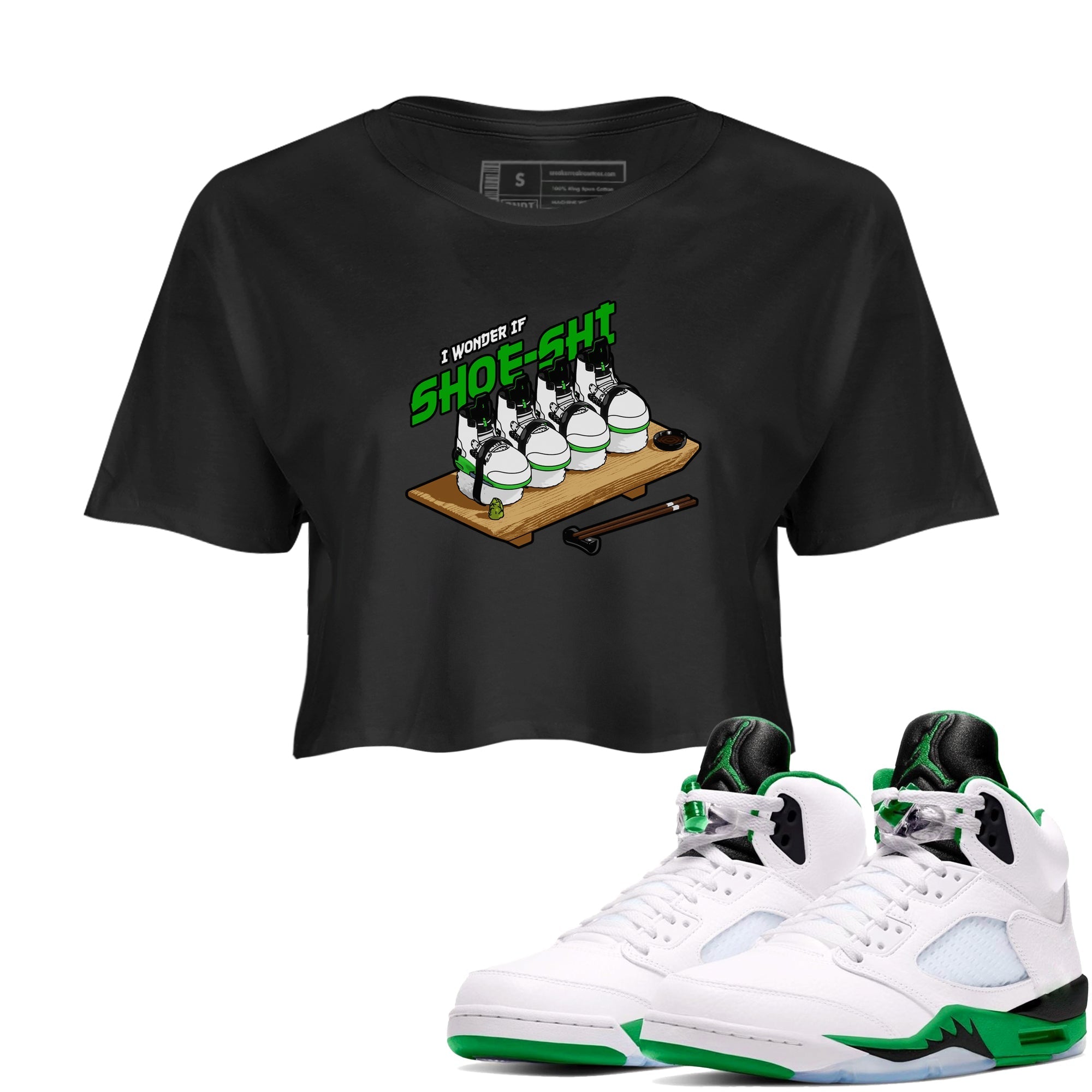 Shoe-Shi snkmatch Women's Top - Air Jordan 5 Lucky Green