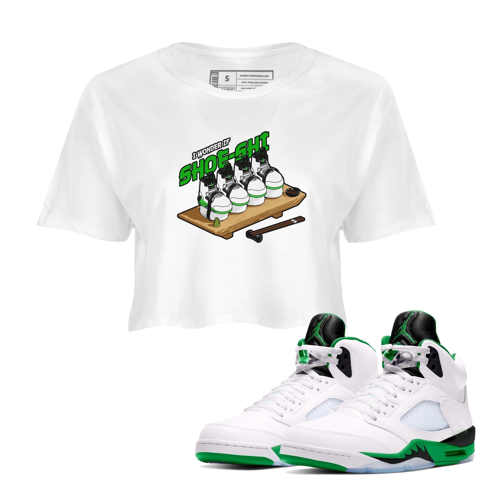 Shoe-Shi snkmatch Women's Top - Air Jordan 5 Lucky Green